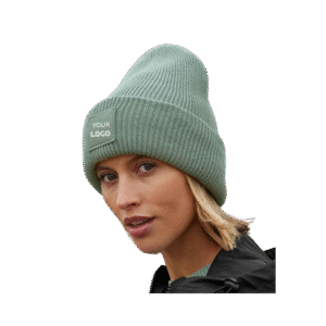 BB336R Beechfield Deep Cuff Tonal Patch Beanie
