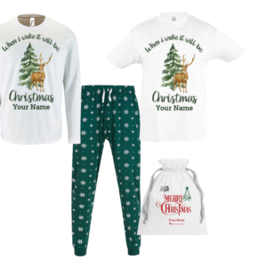 PJs Christmas EVE Set Green