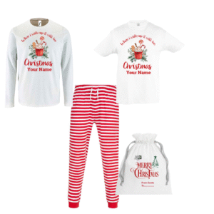 PJs Christmas EVE Pj's set Red